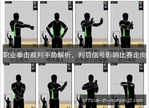 职业拳击裁判手势解析，判罚信号影响比赛走向
